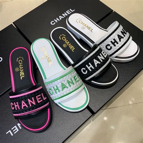 chanel slippers replica|vintage chanel slippers.